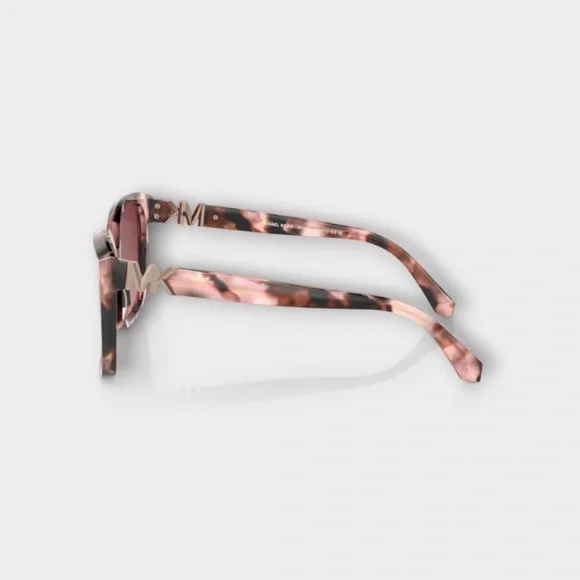 Michael Kors MK2201 Womens Sunglasses Pink Tortoise Frame & Burgundy Lens 58mm